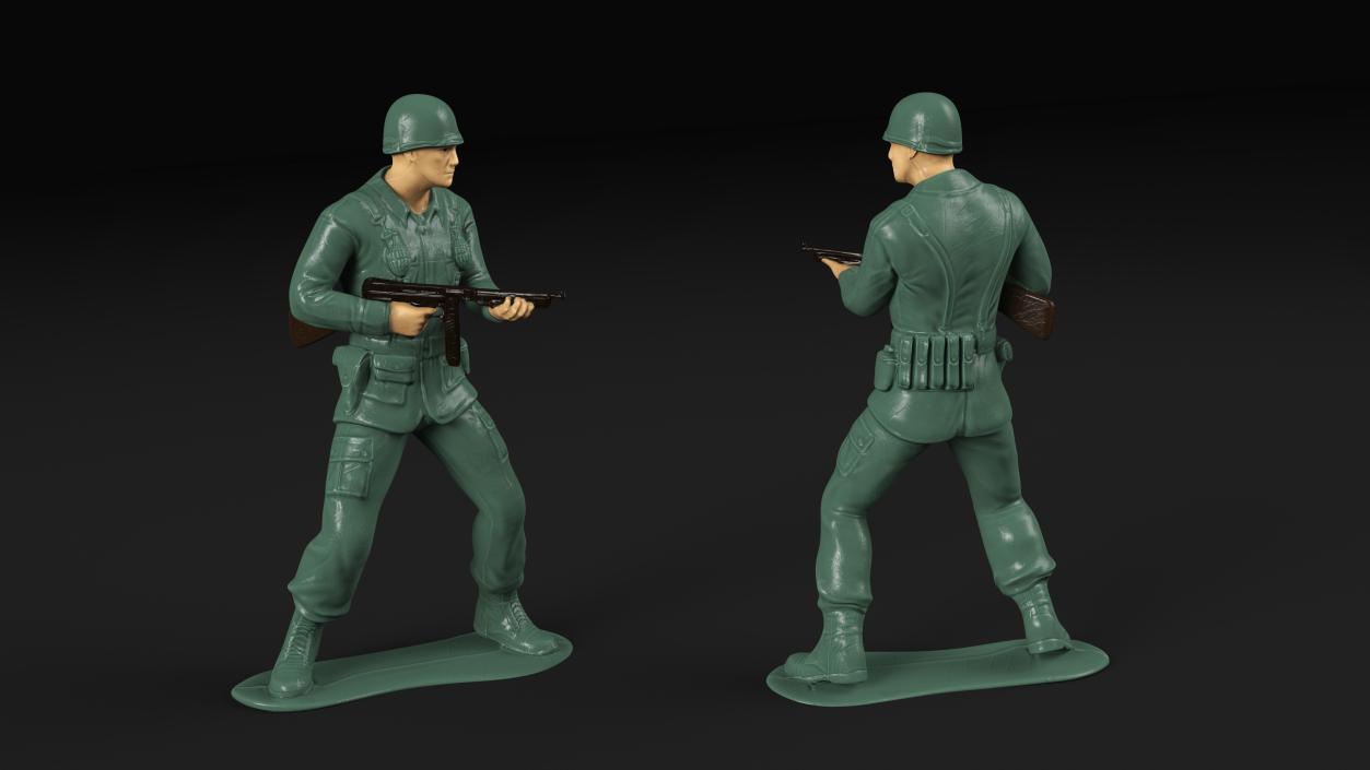 3D model Toy Soldier with Gun