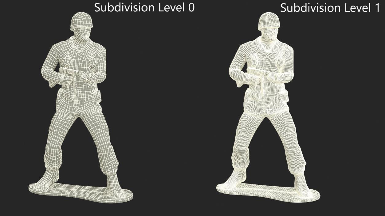 3D model Toy Soldier with Gun