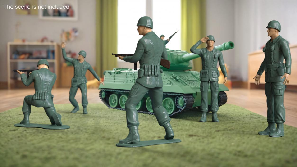 3D model Toy Soldier with Gun