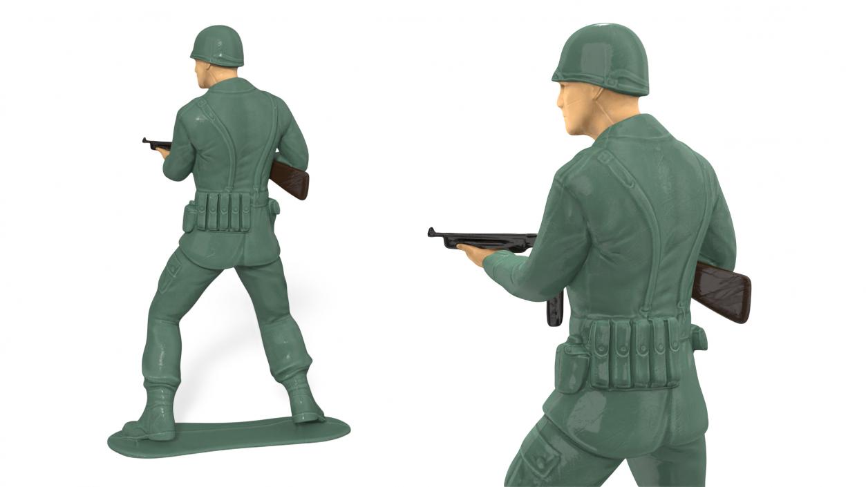 3D model Toy Soldier with Gun