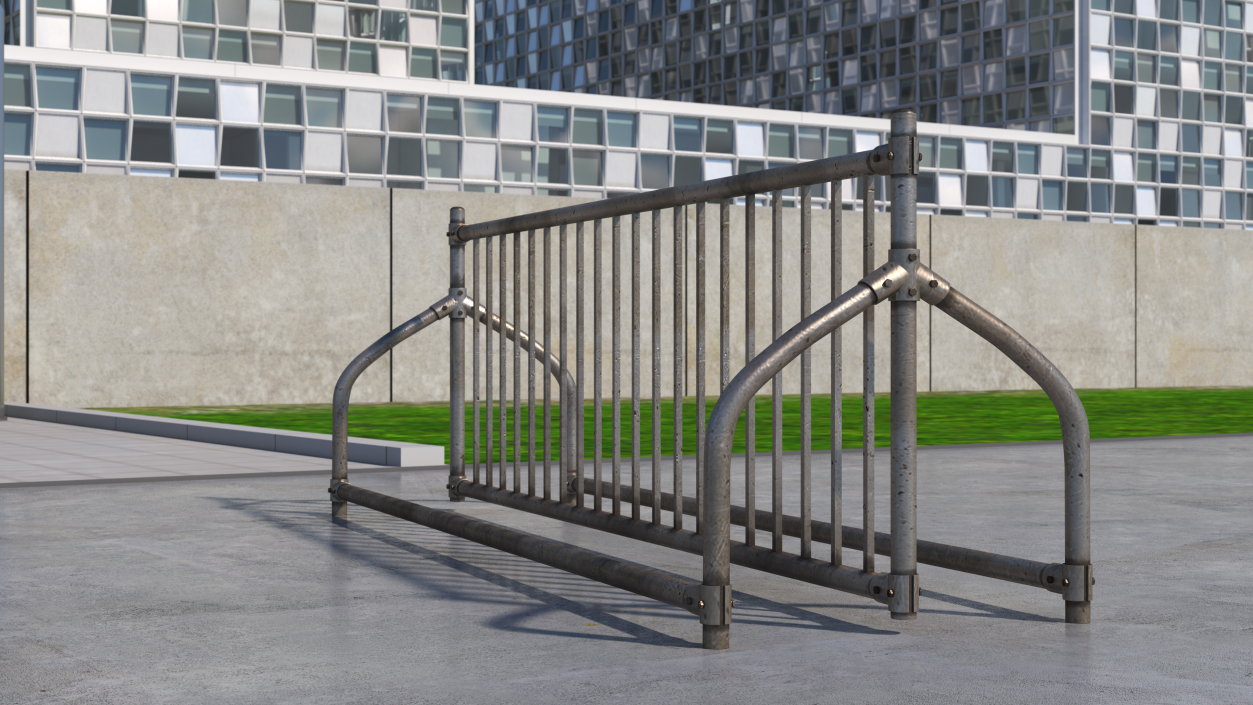 Double Sided Bike Rack 3D