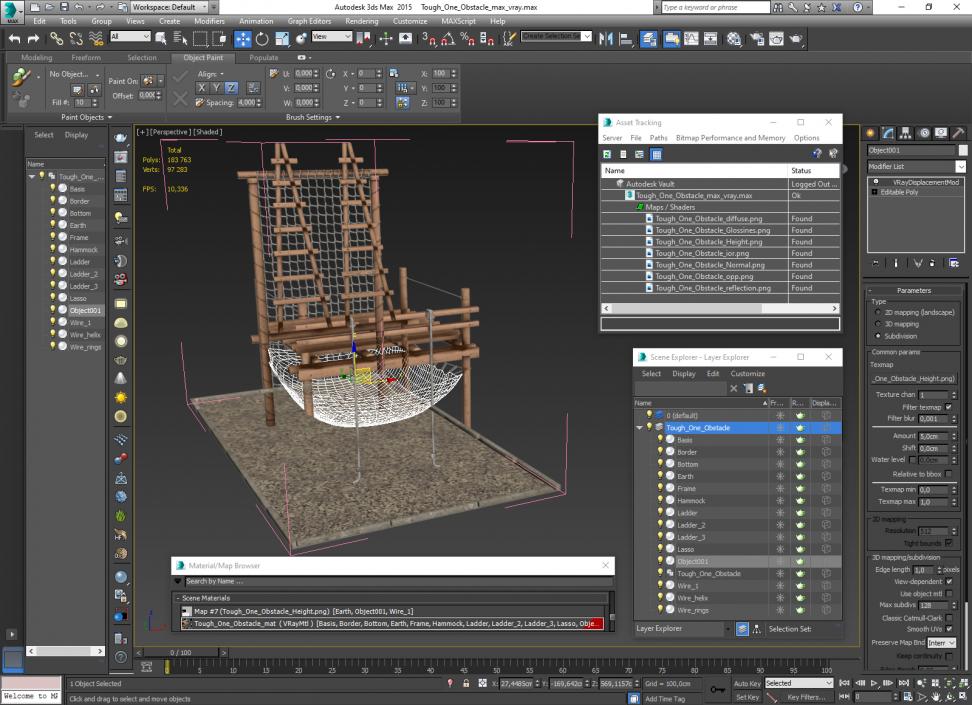 3D Tough One Obstacle model