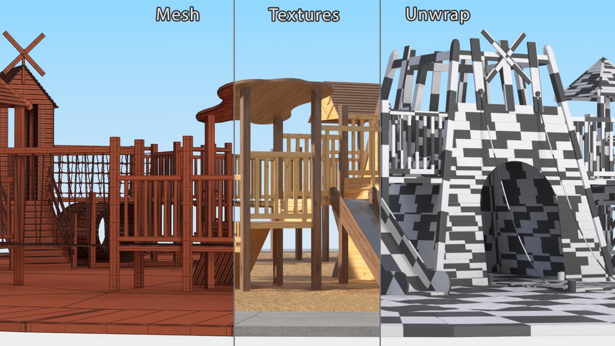 Wooden Playground 3D