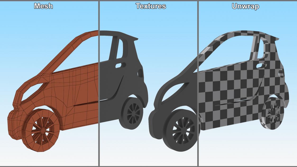 Car Micro Silhouette 2 3D