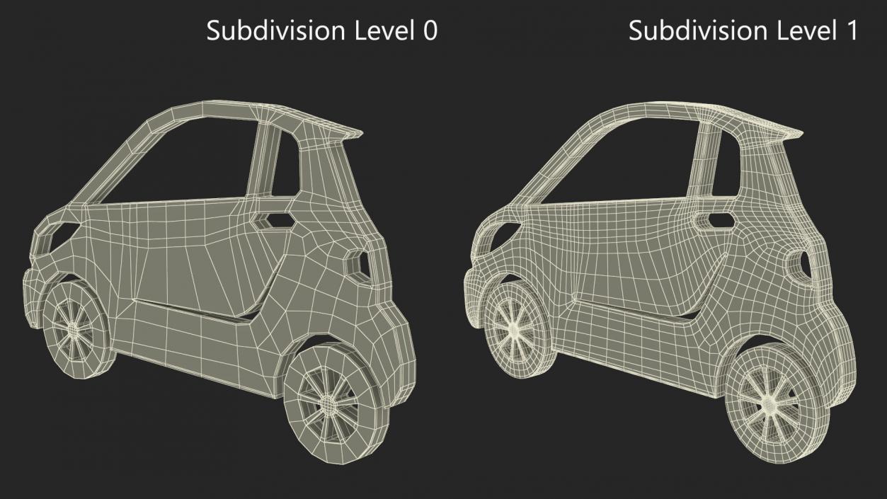 Car Micro Silhouette 2 3D