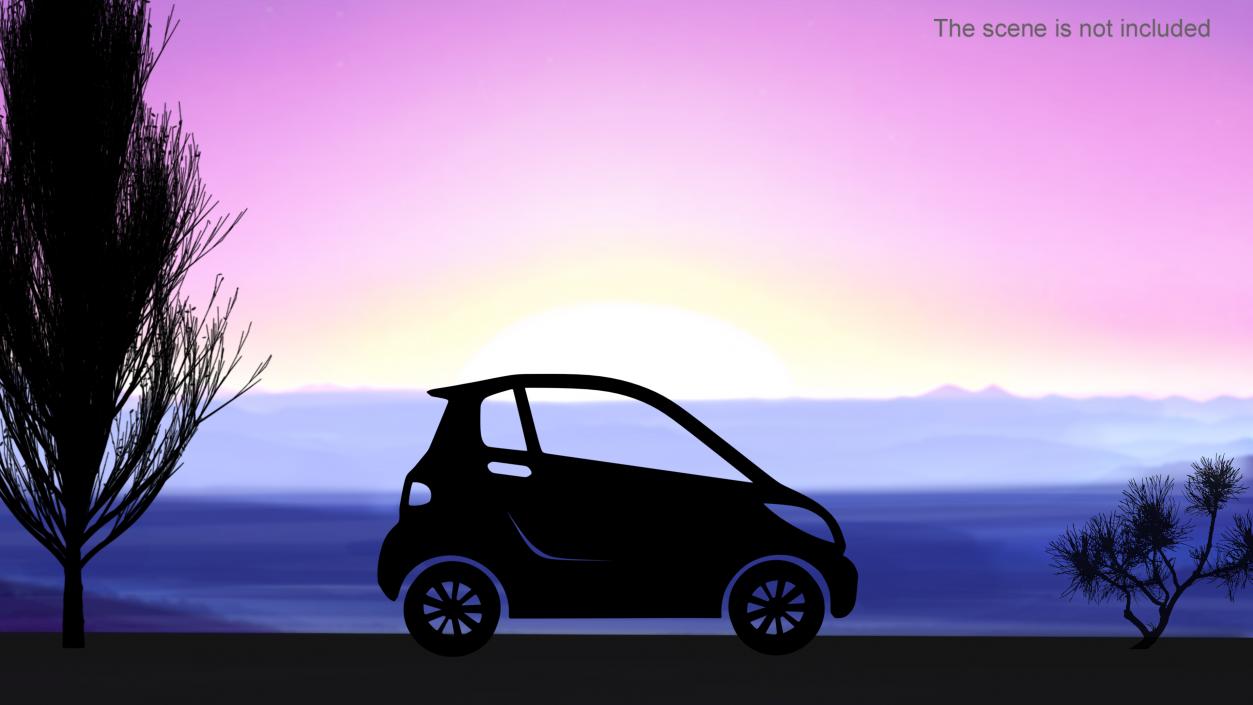 Car Micro Silhouette 2 3D