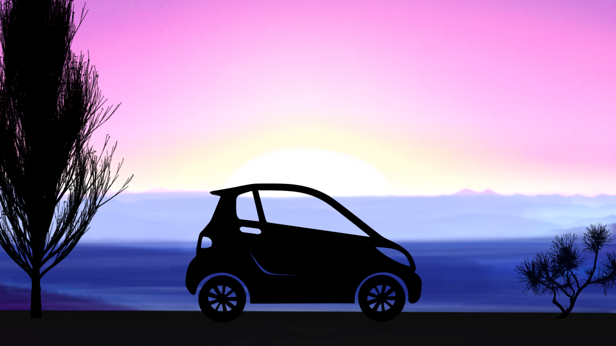 Car Micro Silhouette 2 3D