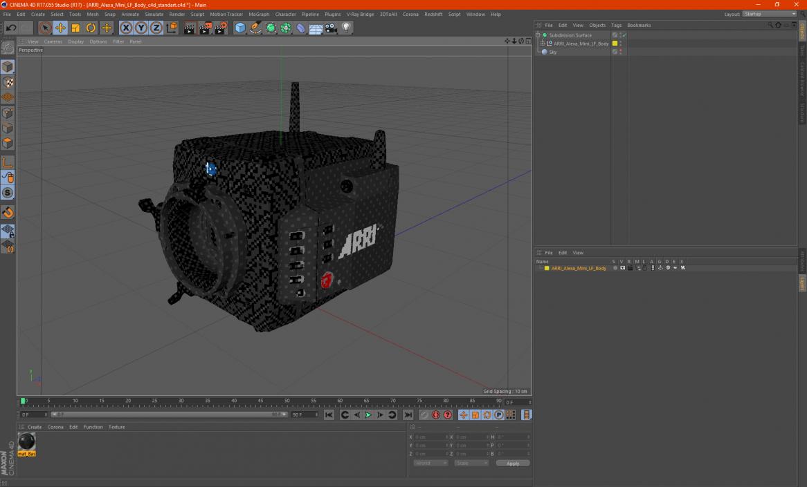 3D ARRI Alexa Mini LF Body model