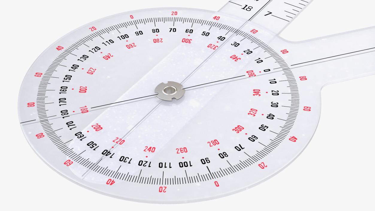 3D model Transparent Plastic Goniometer