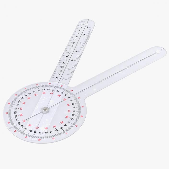 3D model Transparent Plastic Goniometer