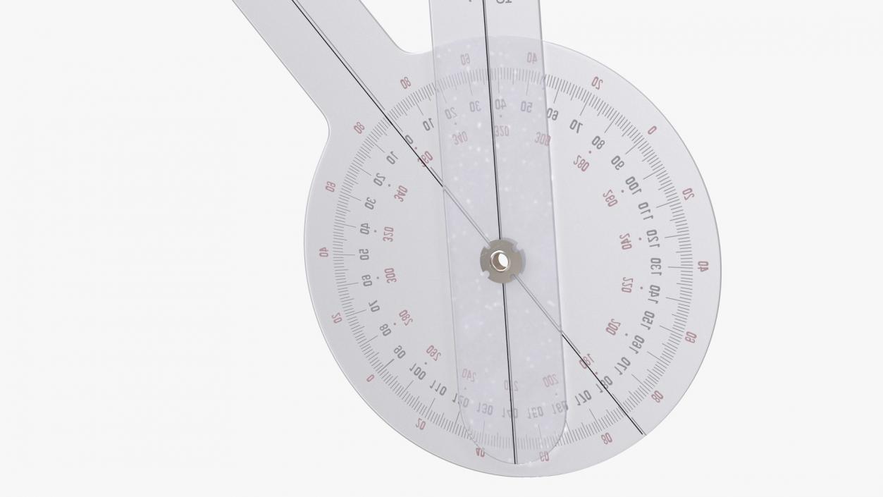 3D model Transparent Plastic Goniometer