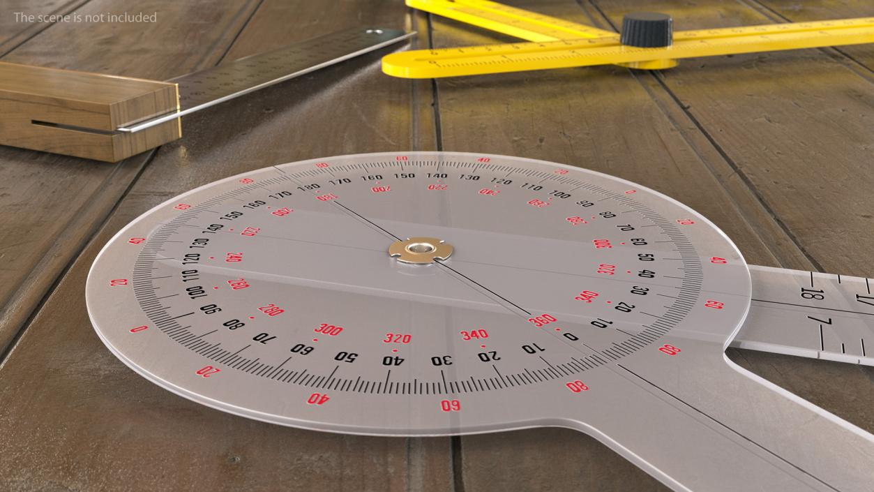 3D model Transparent Plastic Goniometer