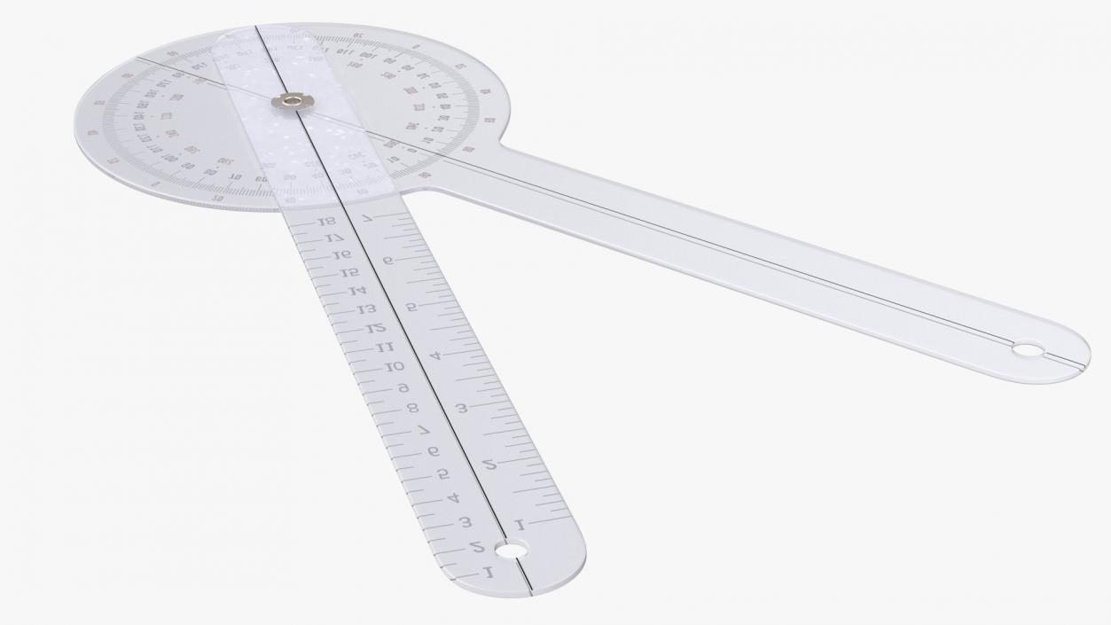 3D model Transparent Plastic Goniometer