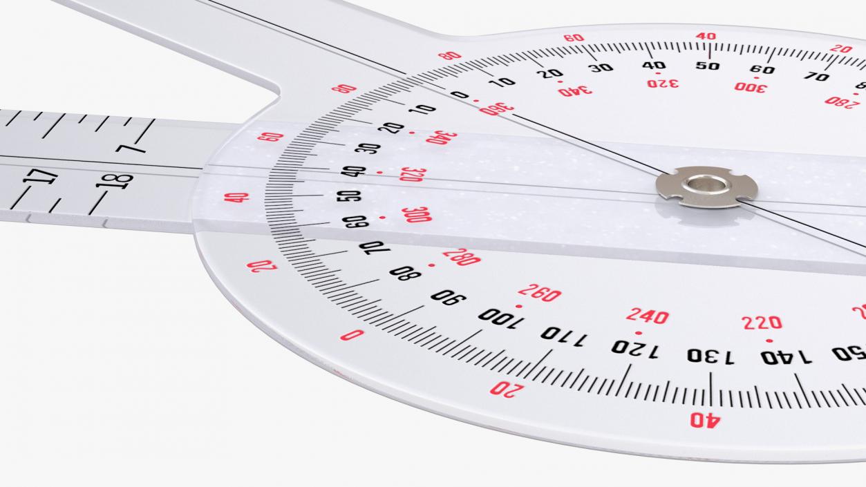 3D model Transparent Plastic Goniometer