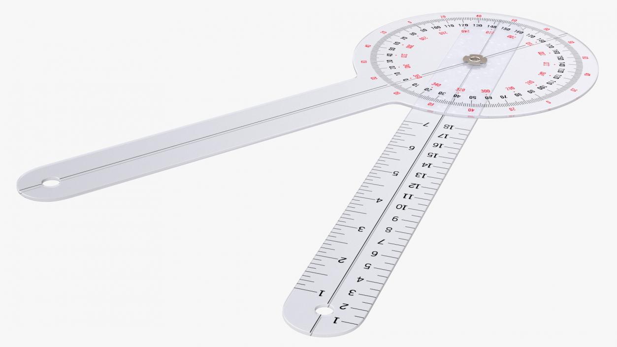 3D model Transparent Plastic Goniometer