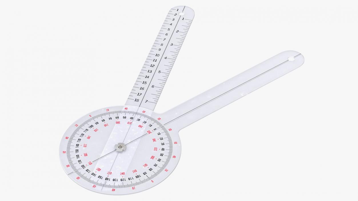 3D model Transparent Plastic Goniometer