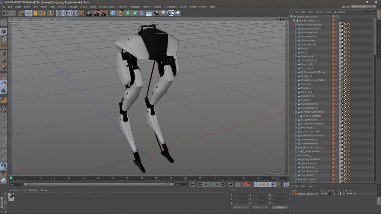 3D Bipedal Robot Grey model