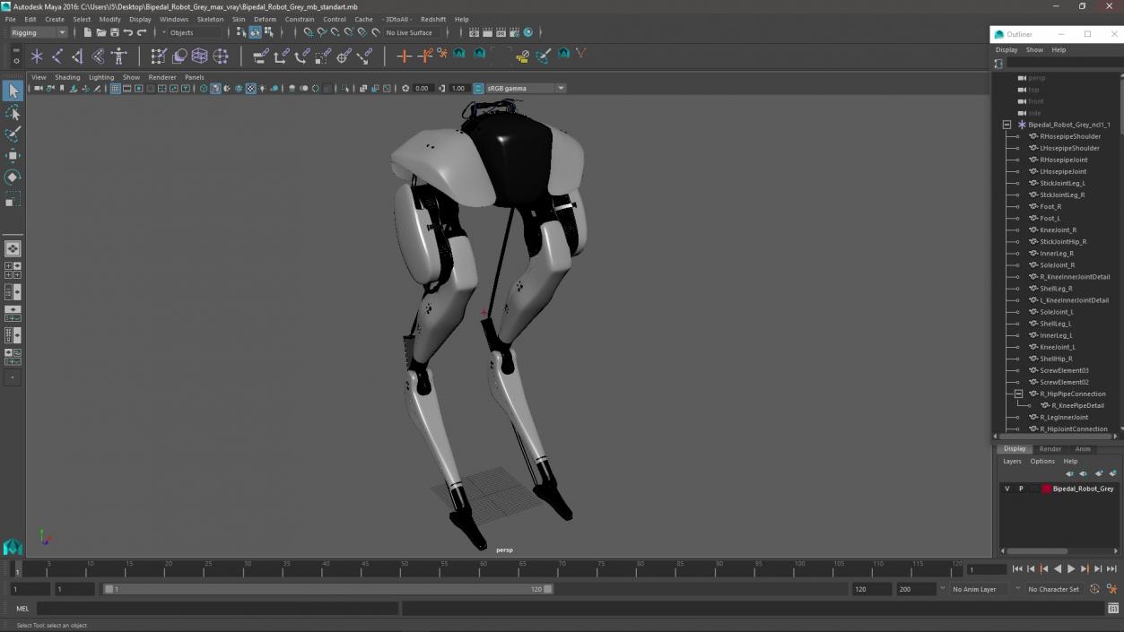 3D Bipedal Robot Grey model