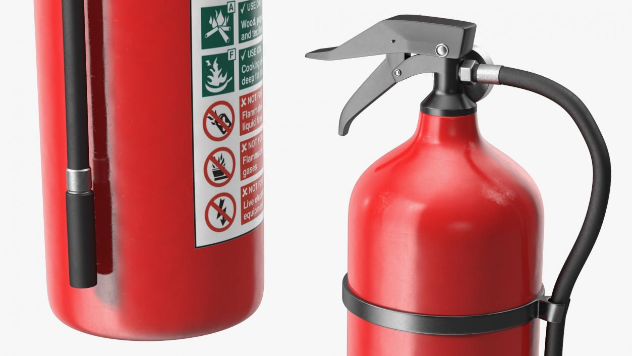 Fire Extinguisher Cabinet Set 3D model