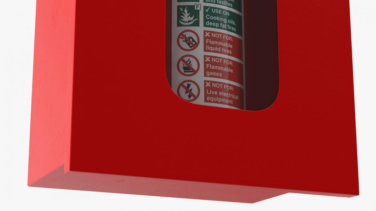 Fire Extinguisher Cabinet Set 3D model