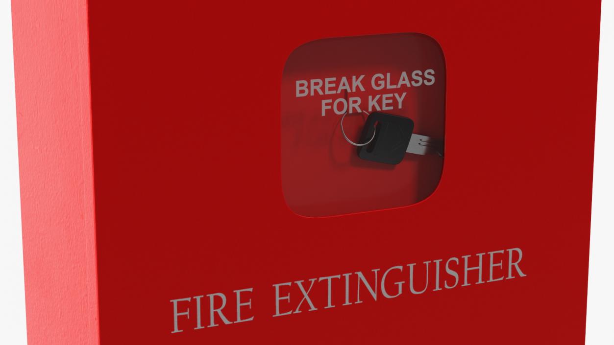 Fire Extinguisher Cabinet Set 3D model