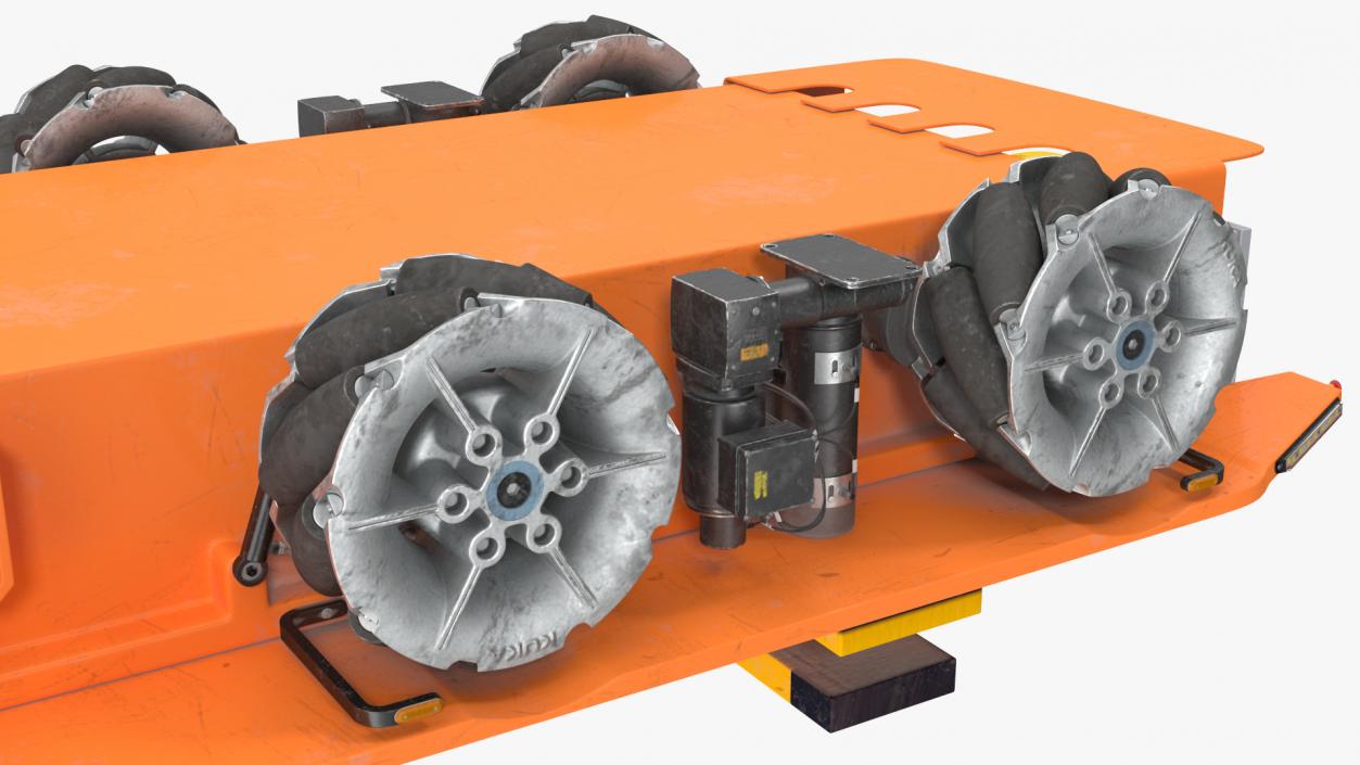 3D Dirty Orange Omnimove KUKA 2 model