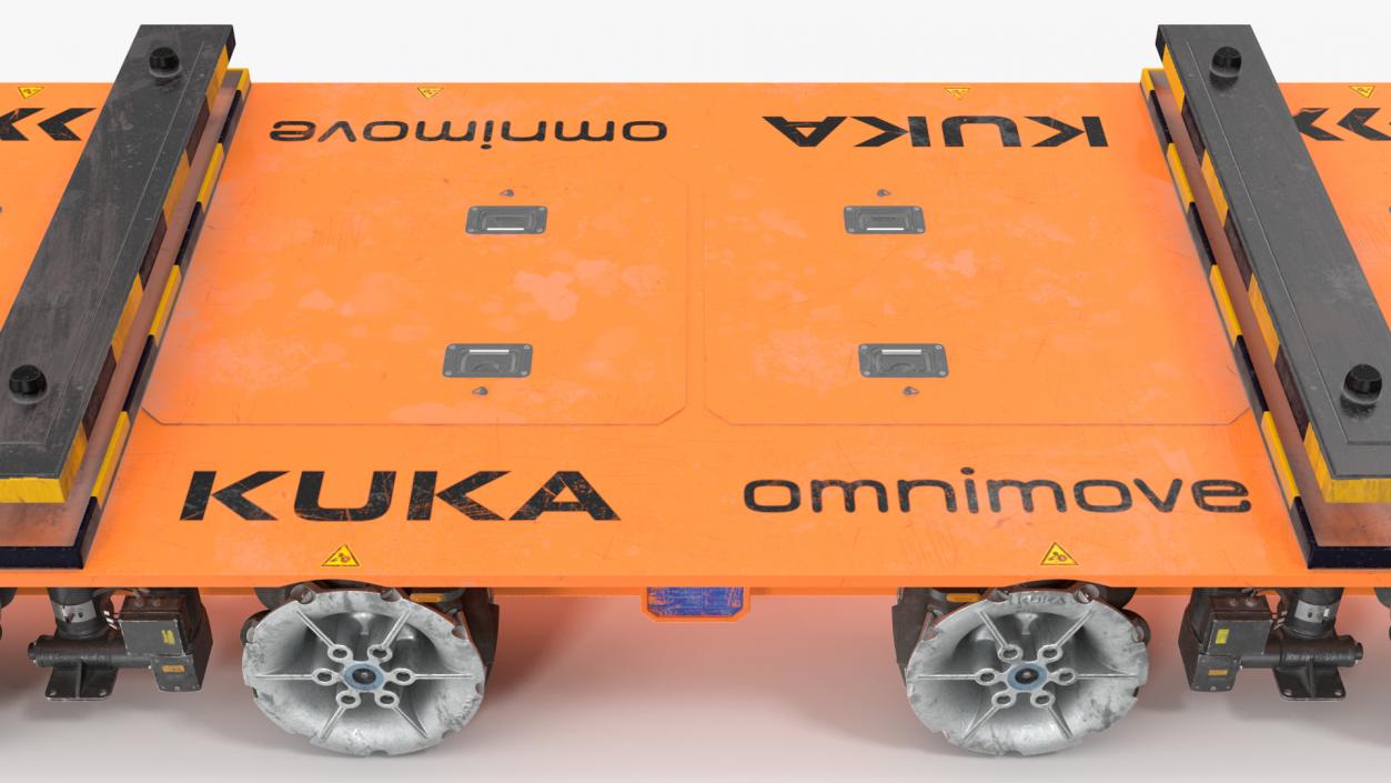 3D Dirty Orange Omnimove KUKA 2 model