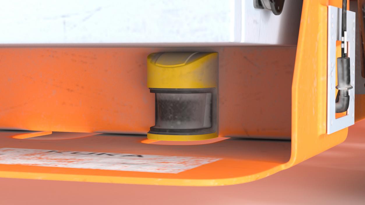 3D Dirty Orange Omnimove KUKA 2 model