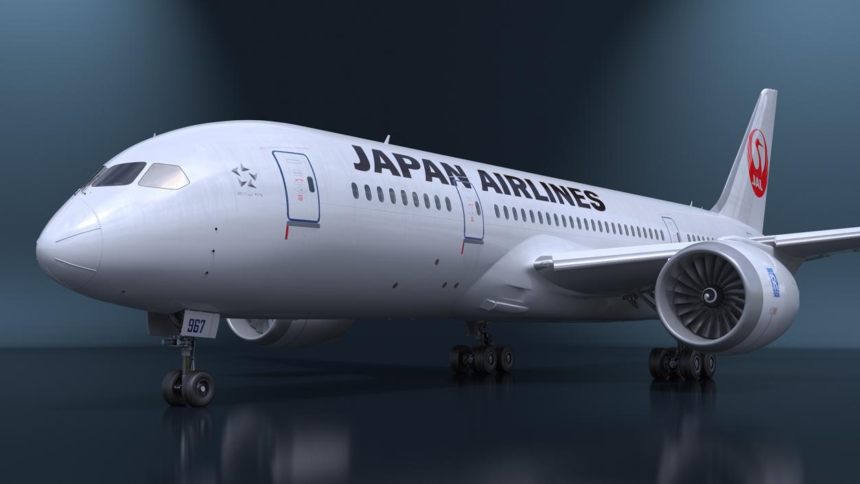 3D Boeing 787 Dreamliner Japan Airlines