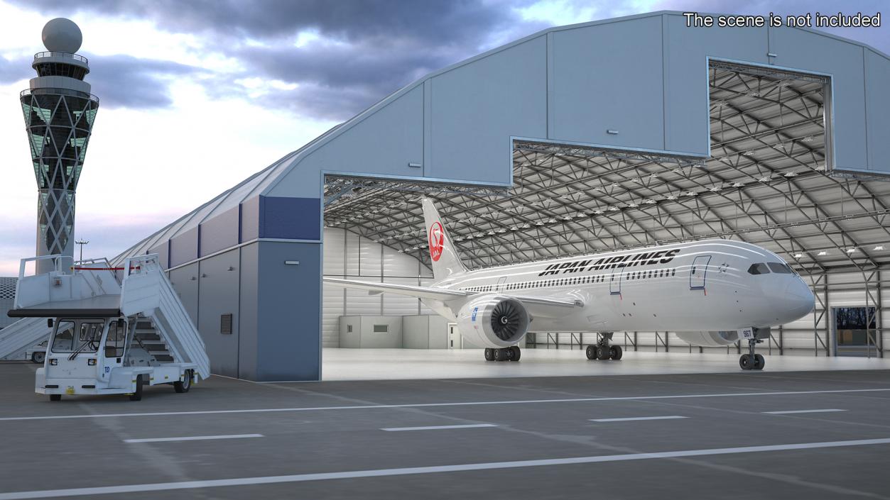 3D Boeing 787 Dreamliner Japan Airlines