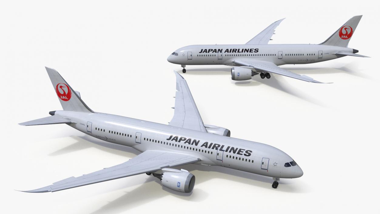 3D Boeing 787 Dreamliner Japan Airlines