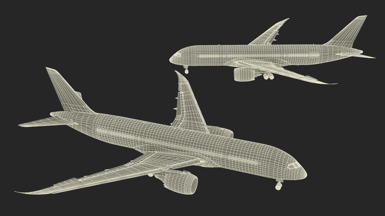 3D Boeing 787 Dreamliner Japan Airlines