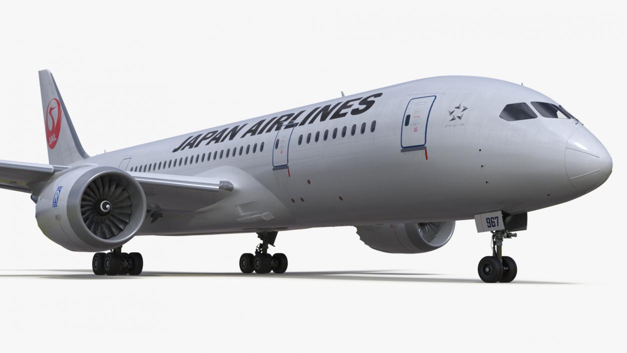 3D Boeing 787 Dreamliner Japan Airlines