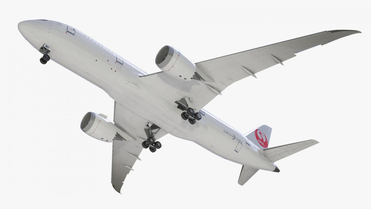 3D Boeing 787 Dreamliner Japan Airlines