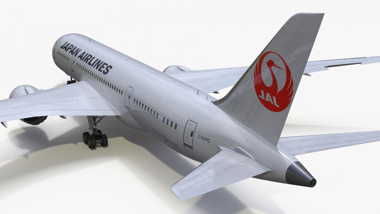 3D Boeing 787 Dreamliner Japan Airlines