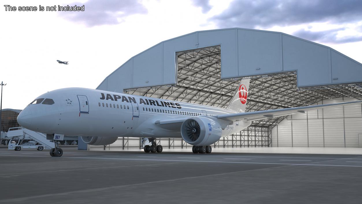 3D Boeing 787 Dreamliner Japan Airlines