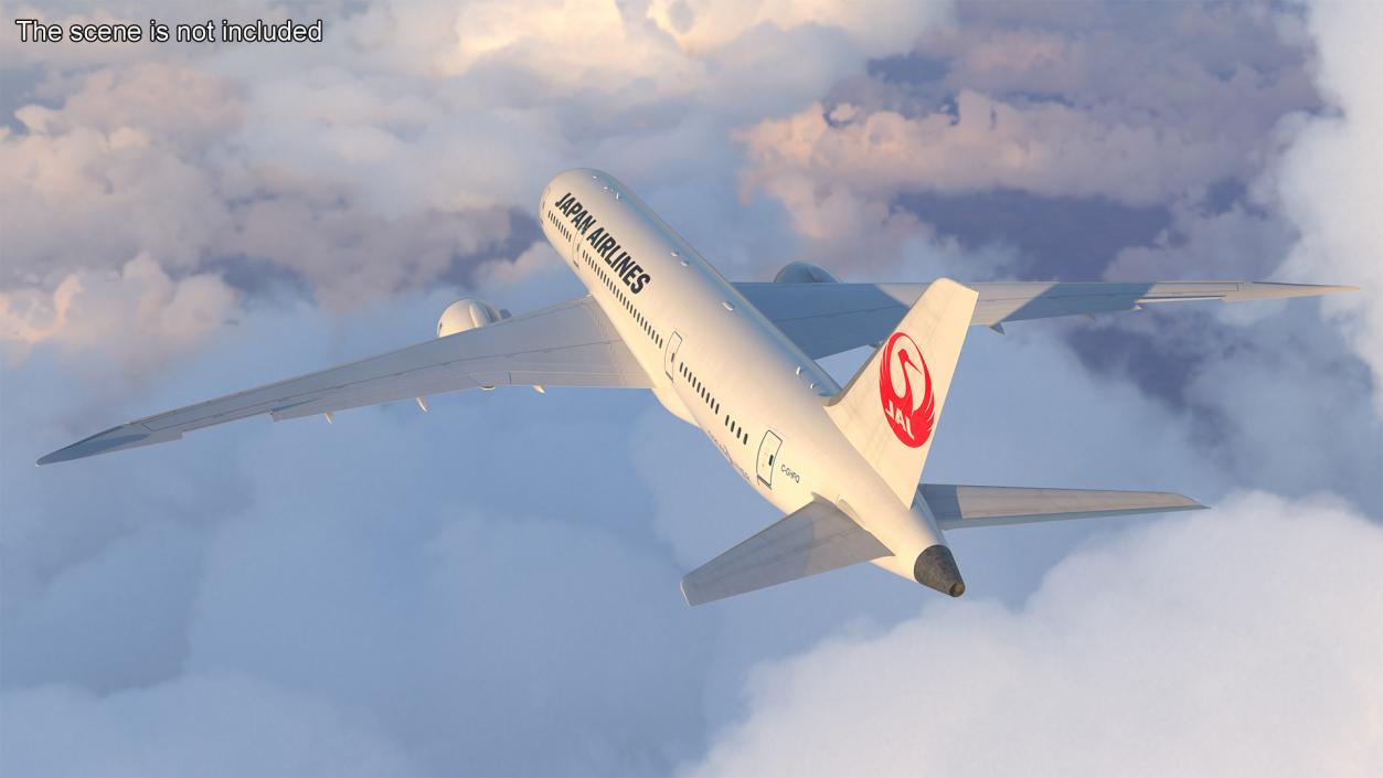 3D Boeing 787 Dreamliner Japan Airlines