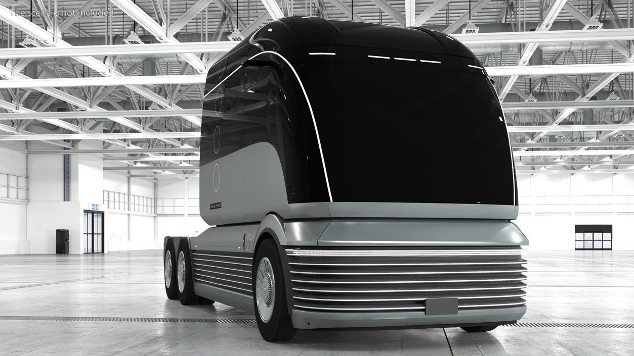 Hydrogen Concept Semi Truck 3D