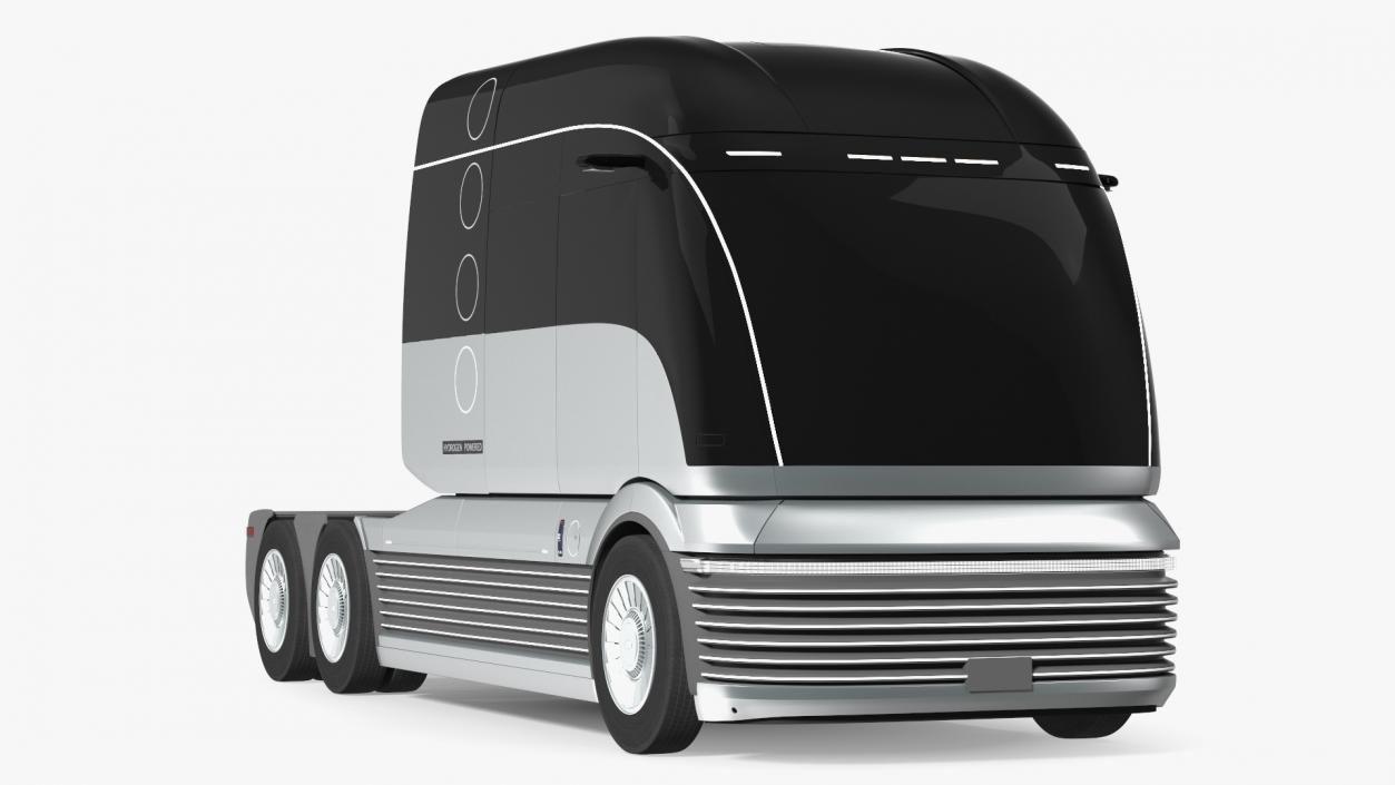 Hydrogen Concept Semi Truck 3D