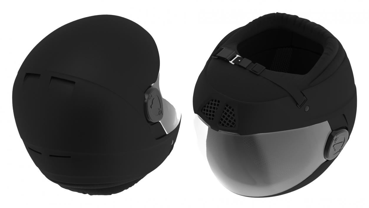 Skydiving Helmet Black 3D