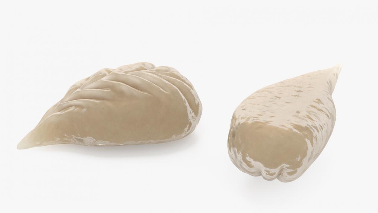 3D model Leaf Shaped Dumpling Cooked for 3D Print