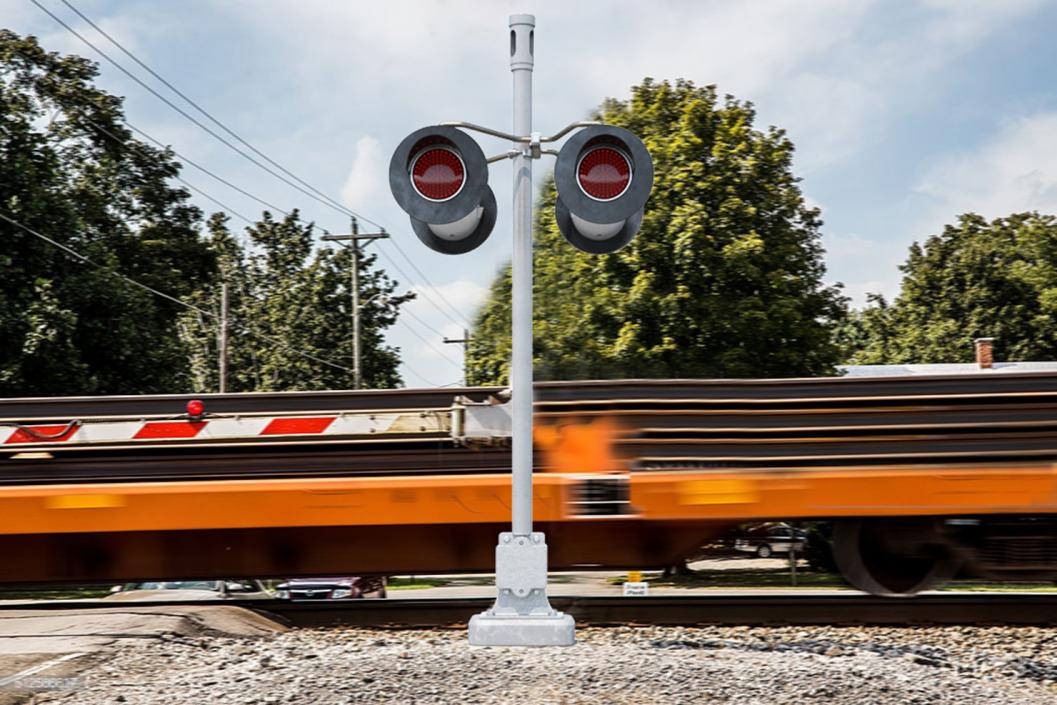 3D Railway Red Lights model