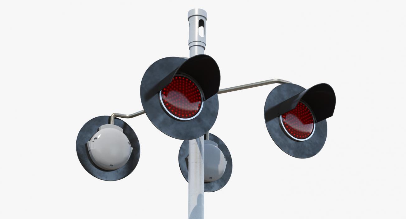 3D Railway Red Lights model