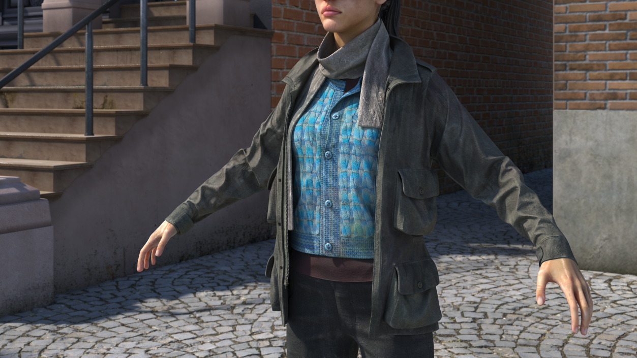 Womens Dirty Outerwear 3D