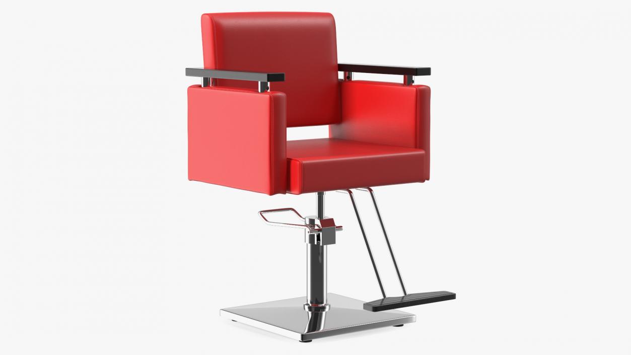 Beauty Salon Chair Red 3D