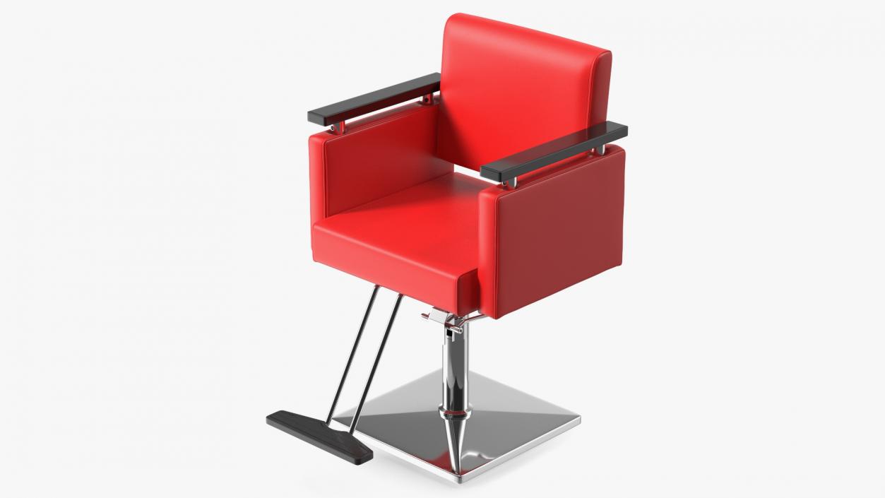 Beauty Salon Chair Red 3D