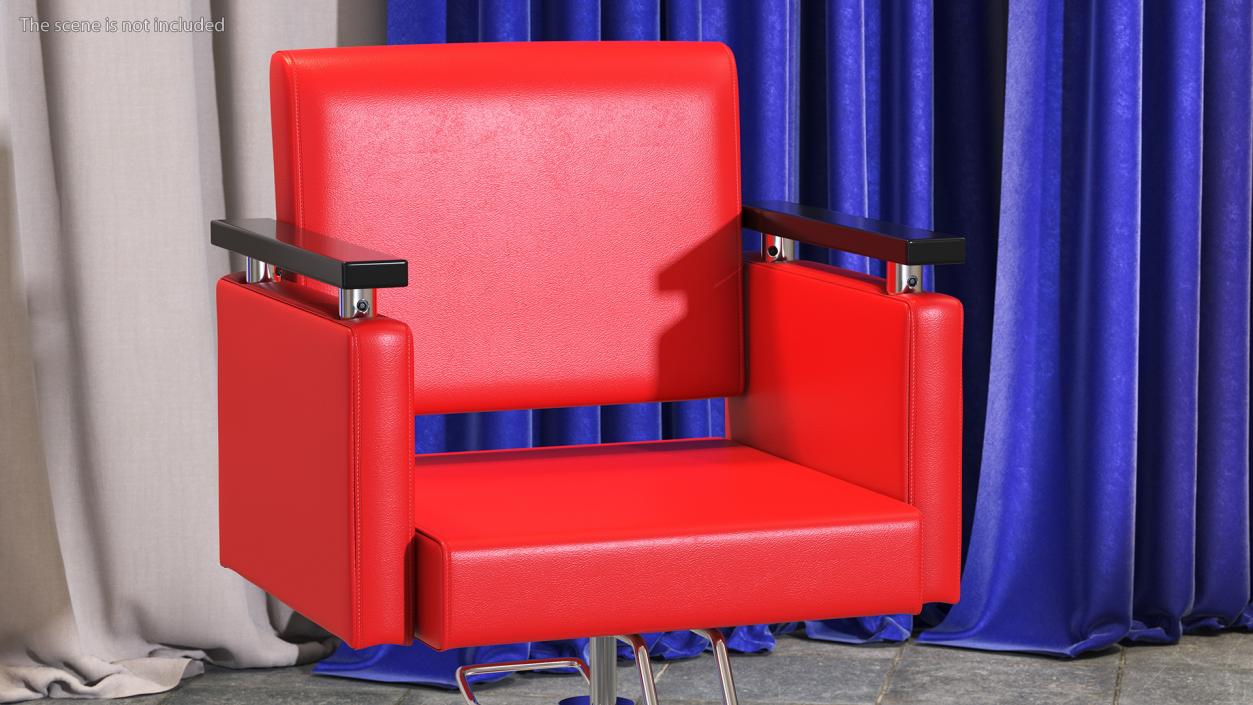 Beauty Salon Chair Red 3D