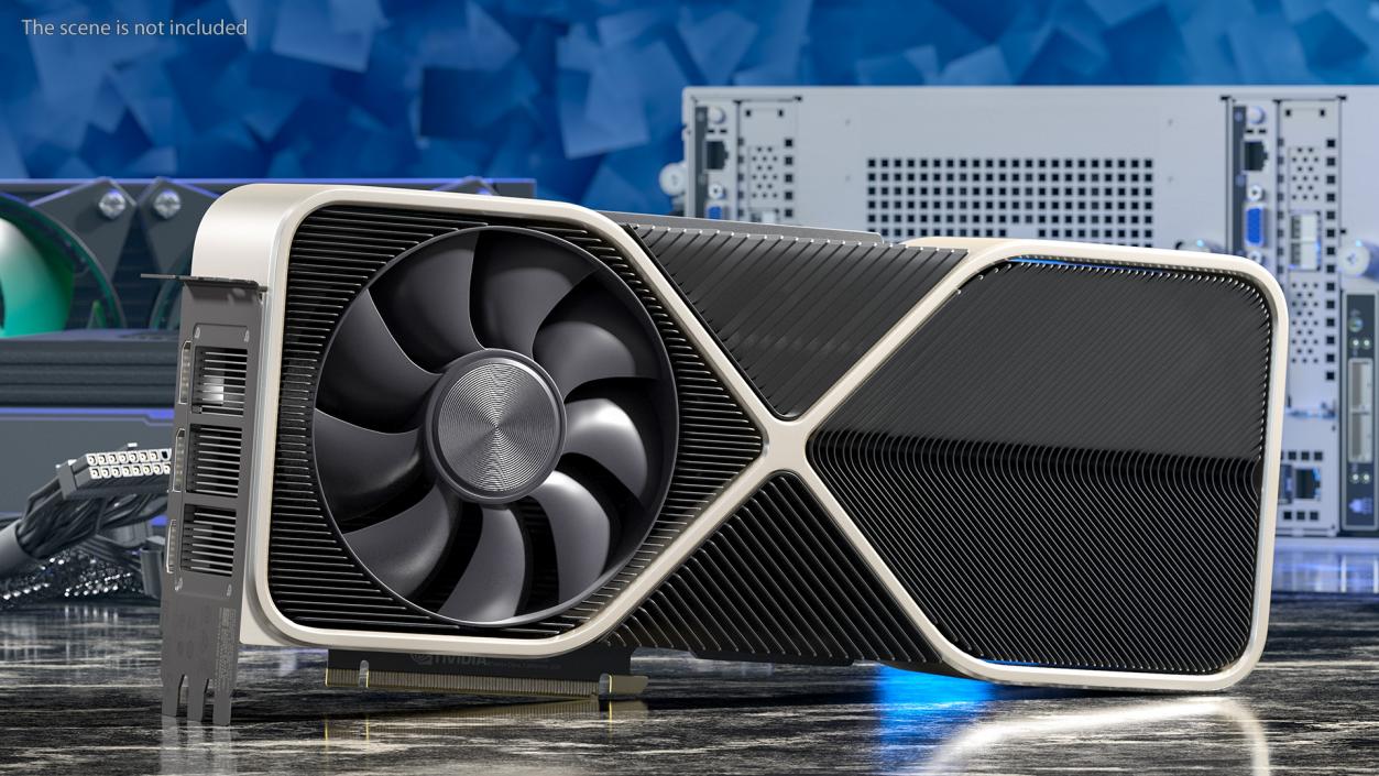 3D model Nvidia GeForce RTX 3090 Founders Edition