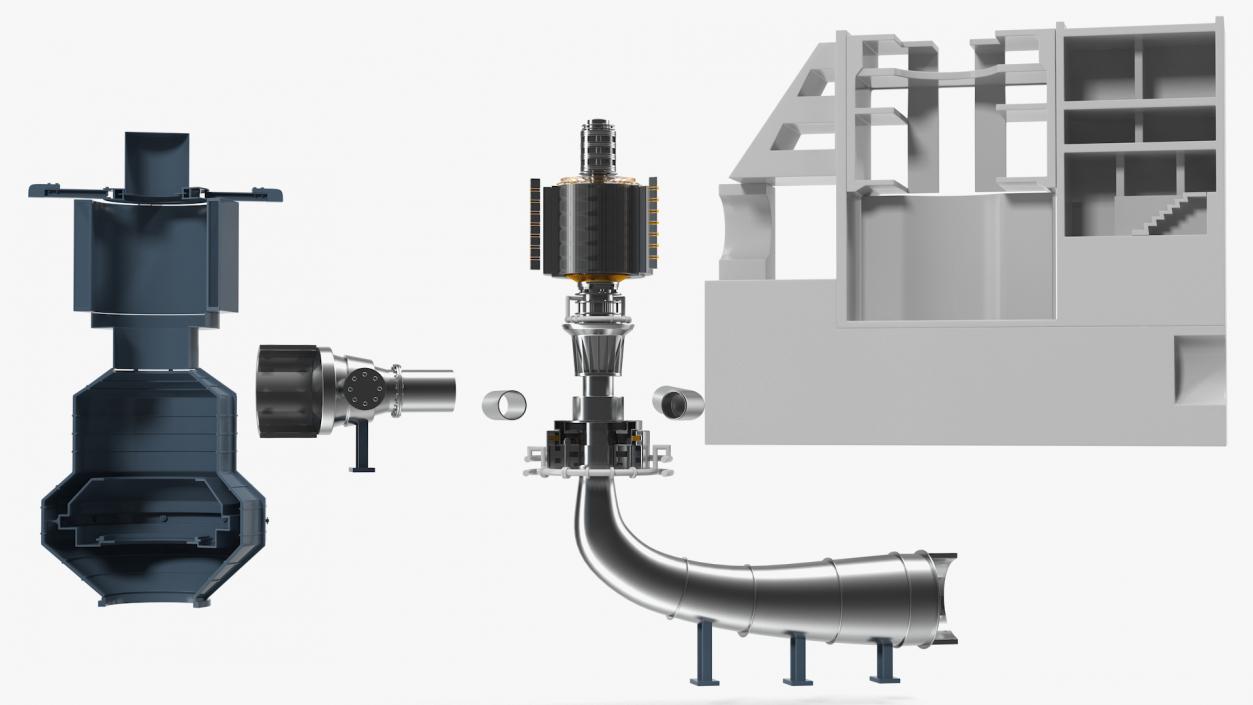 3D Variable Speed Pumped Storage Power Plant