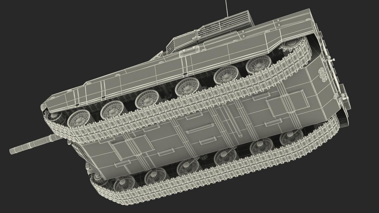 3D model Chinese Tank for City Battlefield Rigged